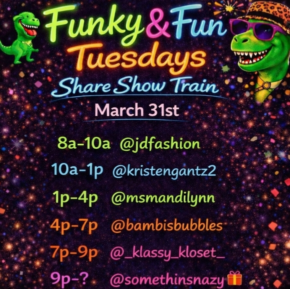 Funky & Fun Other - BAMBI IS LIVE.Funky & Fun Share Show Train 8am- 11:30pm Or Later!